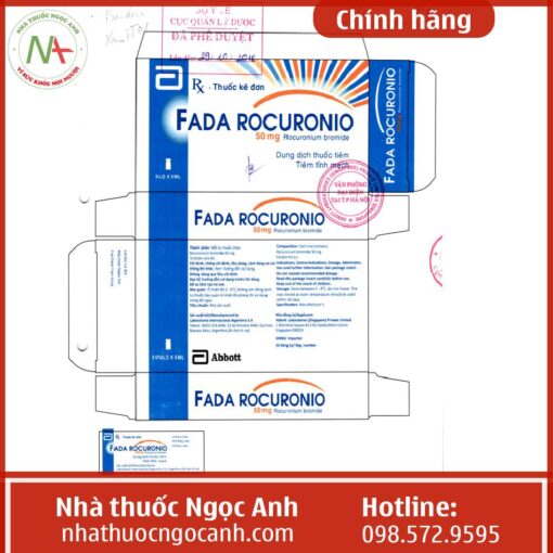 Tác dụng thuốc Fada Rocuronio