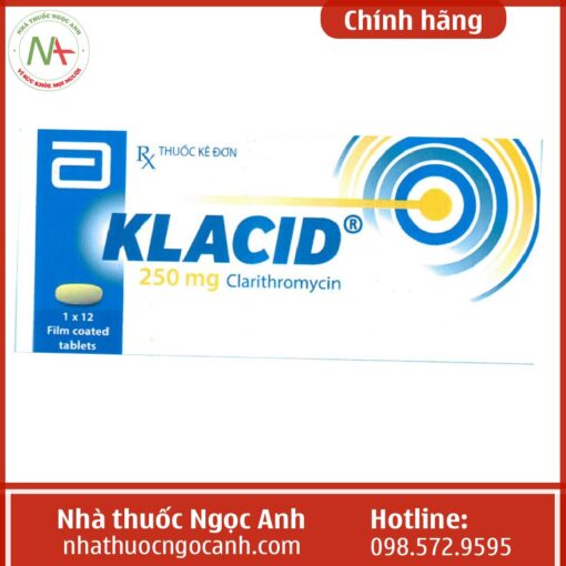 Công dụng thuốc Klacid 250mg
