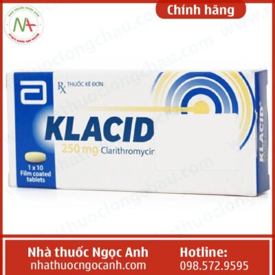 Công dụng thuốc Klacid 250mg viên nén