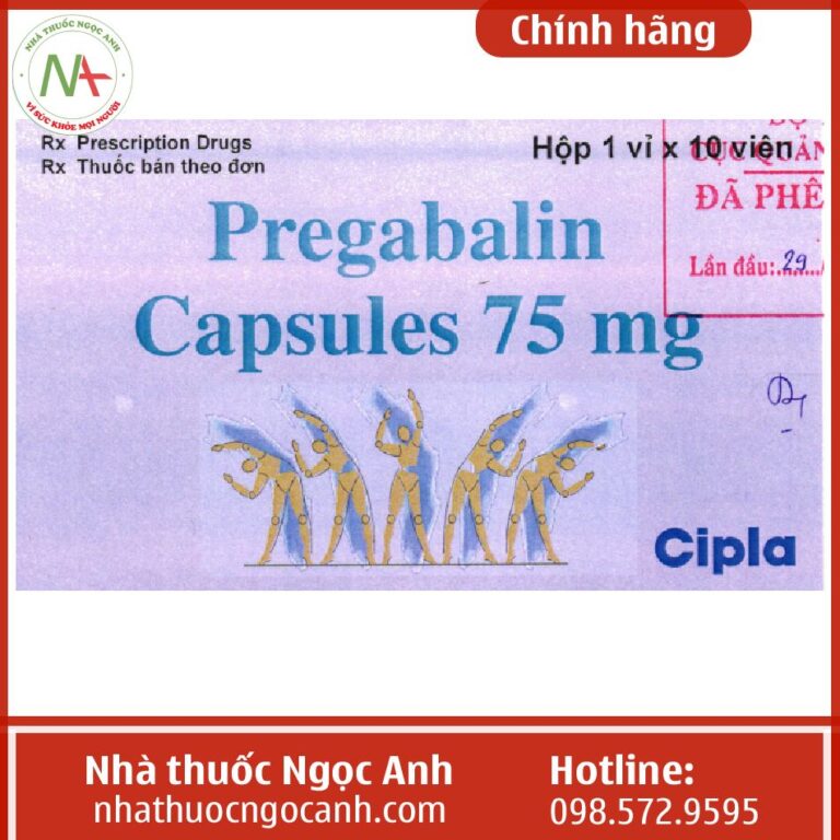 Công dụng thuốc Pregabalin Capsule 75mg Cipla