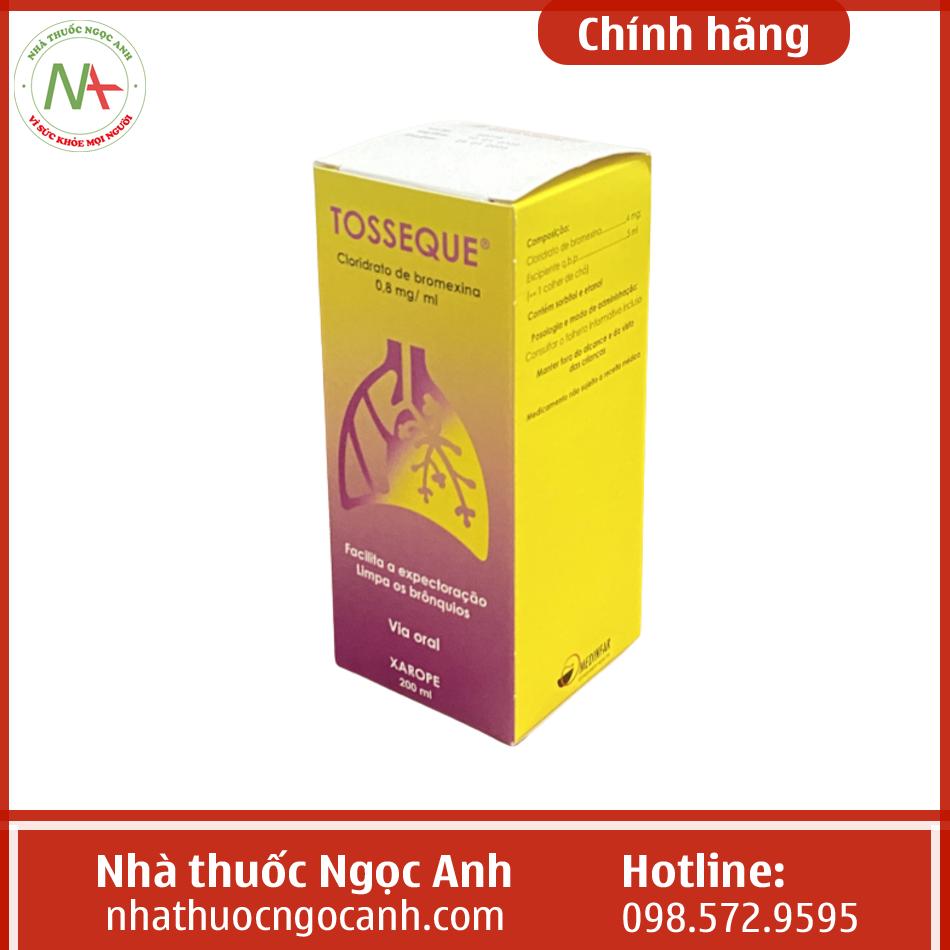 Tosseque Thuốc Tosseque: Công dụng, liều dùng, tác dụng phụ, giá bán