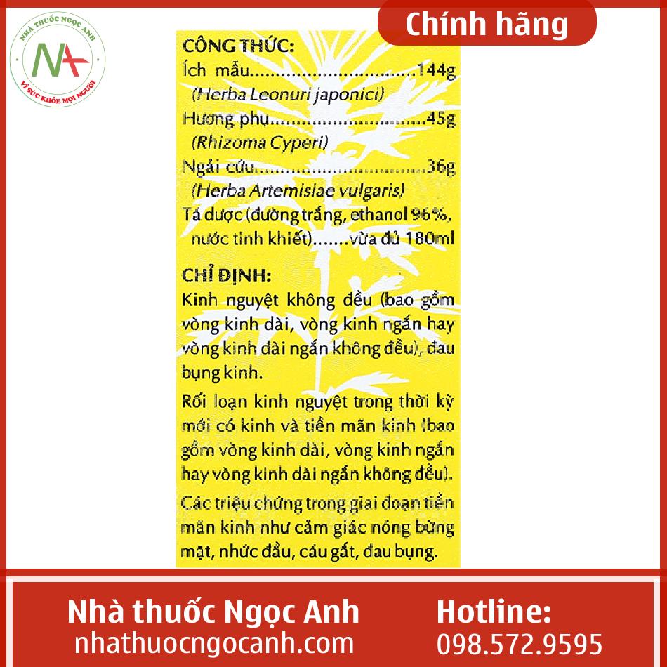 Cao Ích Mẫu OCP chỉ định