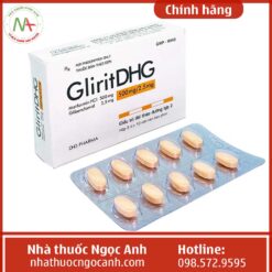 Hộp thuốc GliritDHG 500mg/2.5mg