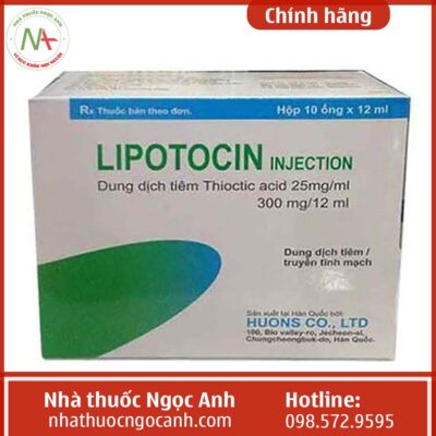 Hộp thuốc Lipotocin Injection Huons