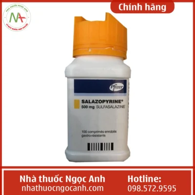 Lọ thuốc Salazopyrine 500 mg