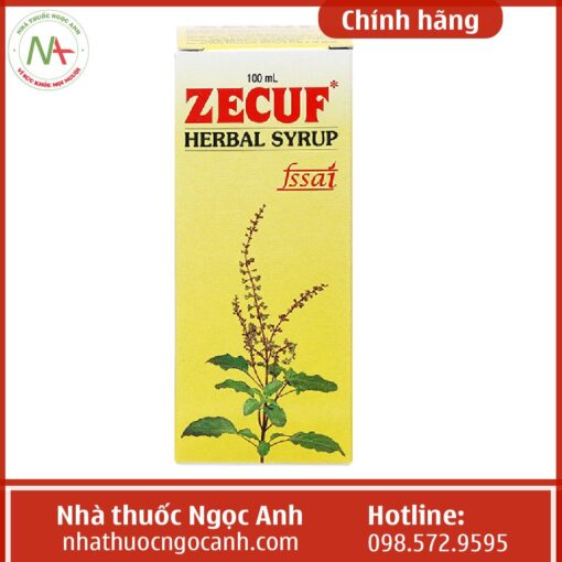 Công dụng Siro Zecuf Herbal Syrup