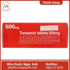 Hộp thuốc Transamin tablets 500mg