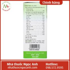 liều dùng thuốc ho Bảo Thanh 125ml siro