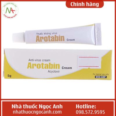 Hộp thuốc Arotabin Cream