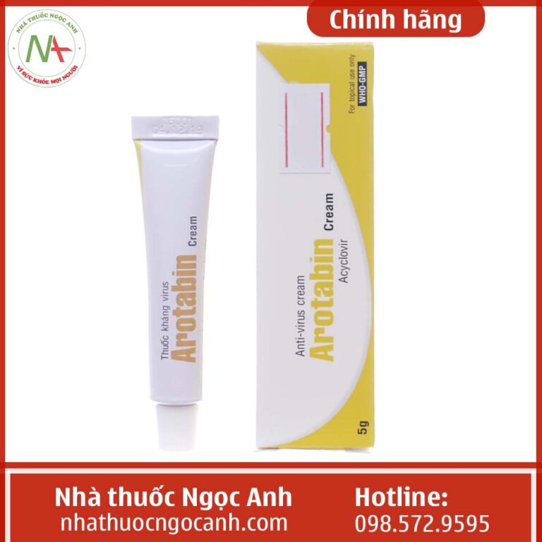 Hộp thuốc Arotabin Cream