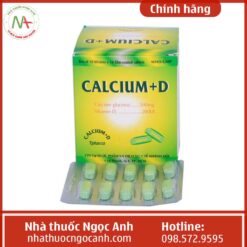 Hộp thuốc Calcium+D Tpharco