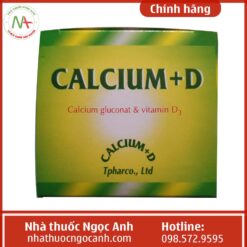 Hộp thuốc Calcium+D Tpharco