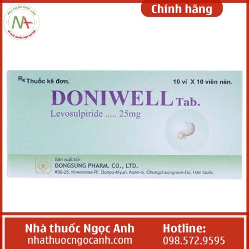 Hộp thuốc Doniwell Tab. 25mg