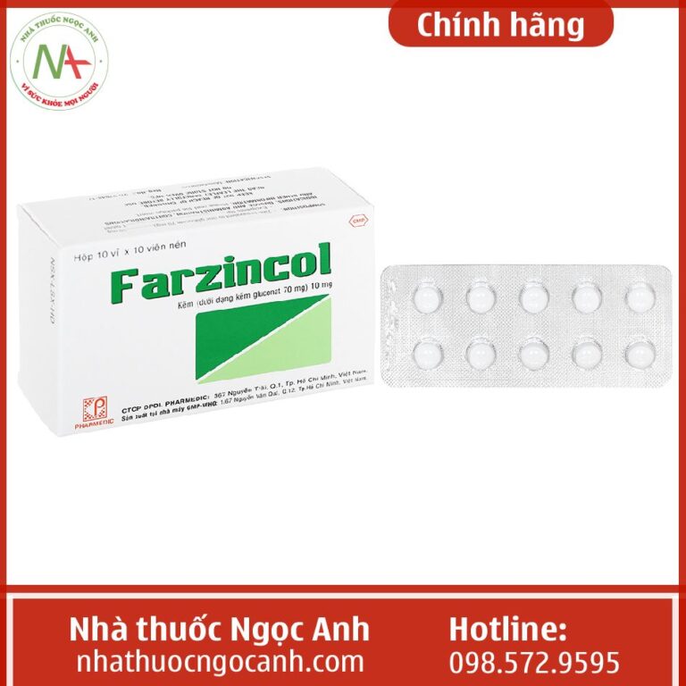 Farzincol 10mg dạng viên