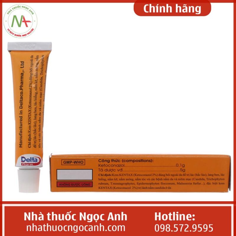 Thuốc bôi da Kentax 2% là thuốc gì, giá bao nhiêu, mua ở đâu?