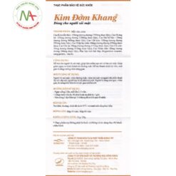 Tờ hướng dẫn sử dụng của Kim Đởm Khang