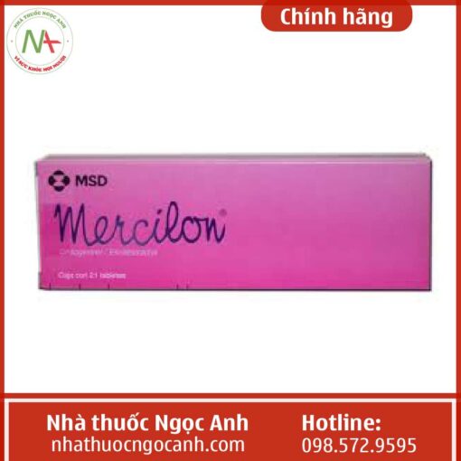 Thuốc tránh thai Mercilon MSD cách uống, giá bao nhiêu, mua ở đâu