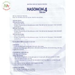 Tờ hướng dẫn sử dụng của thuốc Nasomom 4