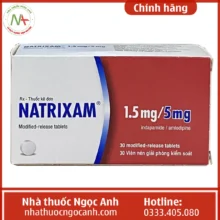 Hộp thuốc Natrixam 1.5mg/5mg
