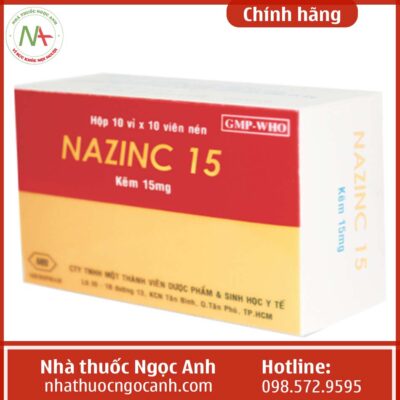 Hộp thuốc Nazinc 15