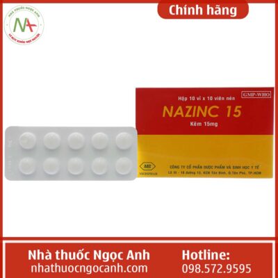 Hộp thuốc Nazinc 15