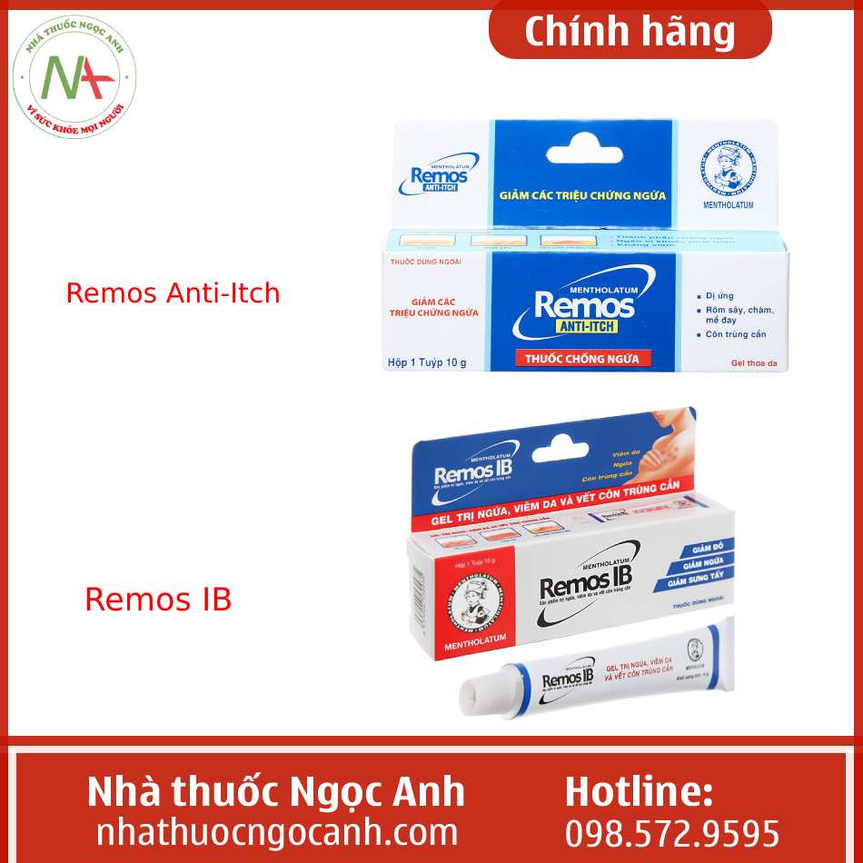 Remos Anti-Itch và Remos IB