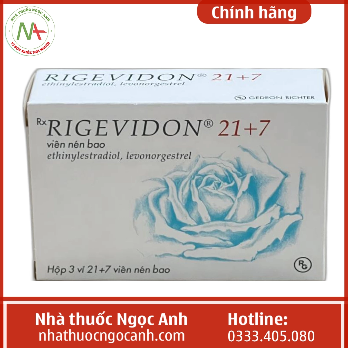 Hộp thuốc Rigevidon 21+7