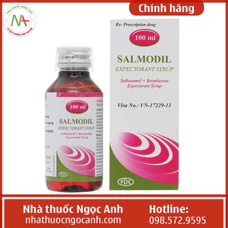 Hộp thuốc Salmodil Expectorant Syrup