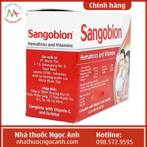 Hộp thuốc Sangobion
