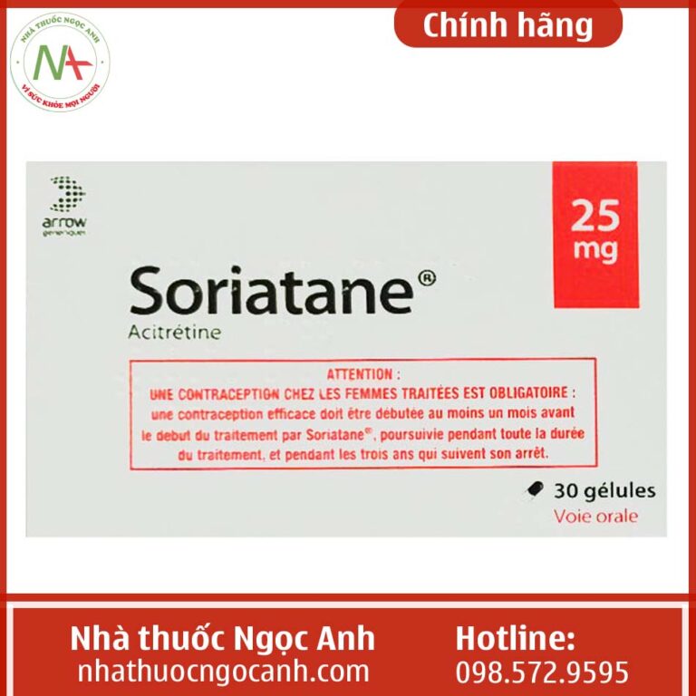 Hộp thuốc Soriatane 25mg