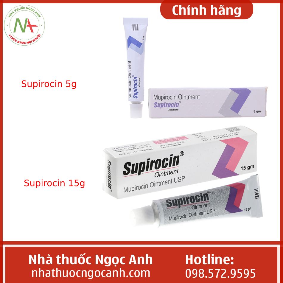 Supirocin 5g và Supirocin 15g
