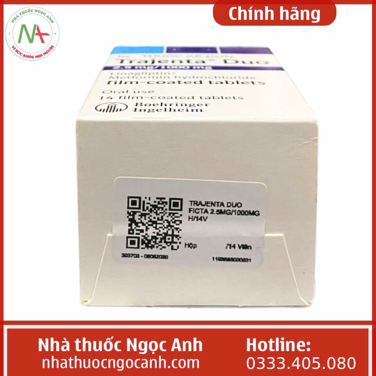 Thuốc Trajenta Duo 2.5mg/1000mg