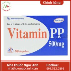 Hộp thuốc Vitamin PP 500mg Mekophar