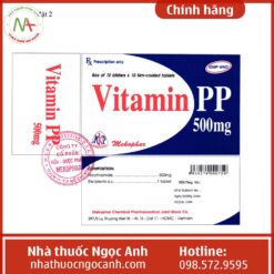 Nhãn thuốc Vitamin PP 500mg Mekophar