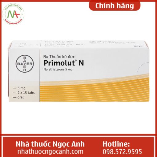 Hình ảnh thuốc Primolut N 5mg