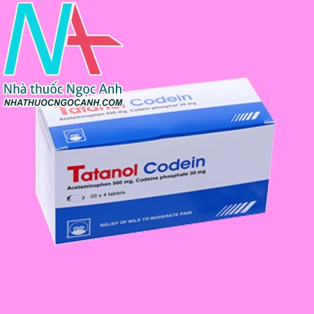 Hộp thuốc Tatanol Codein