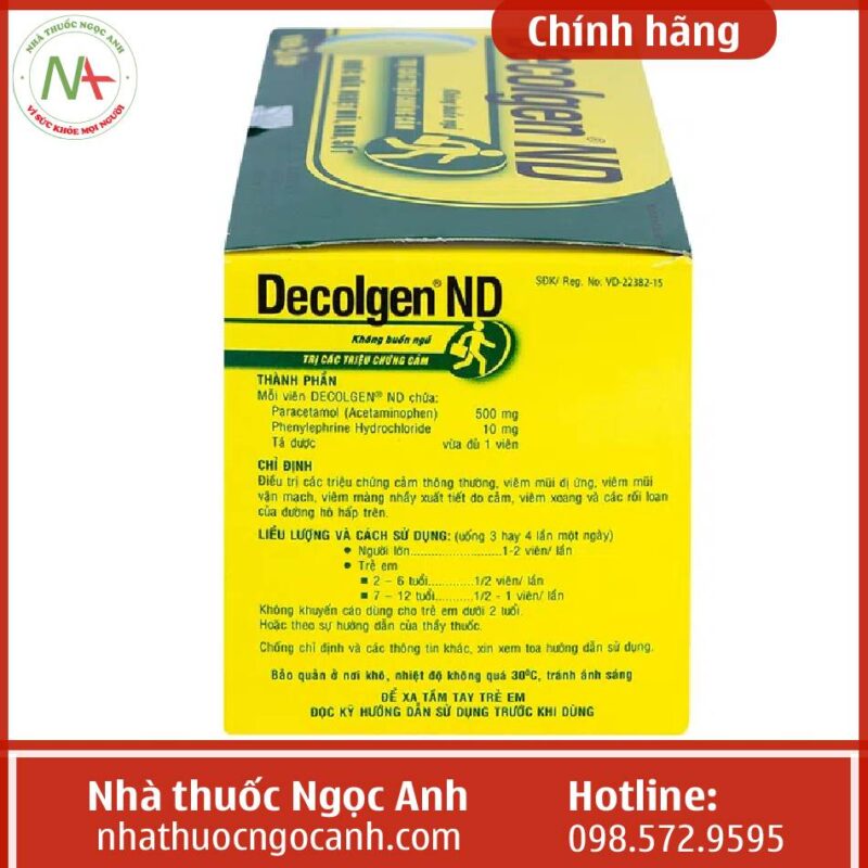Thuốc Decolgen ND có gây buồn ngủ không, giá bao nhiêu, mua ở đâu