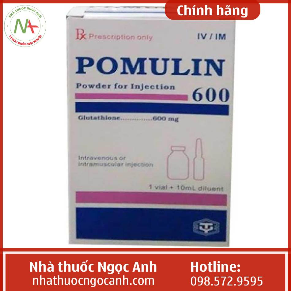 Công dụng thuốc Pomulin 600mg Injection