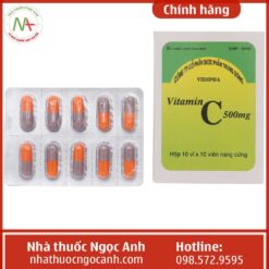 Công dụng thuốc Vitamin C 500mg viên nang cứng Vidipha