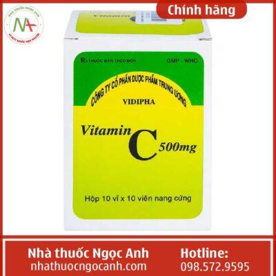cách dùng thuốc Vitamin C 500mg viên nang cứng Vidipha