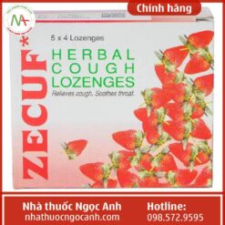 thuốc Zecuf Herbal Cough Lozenges (Strawberry Flavour) giá