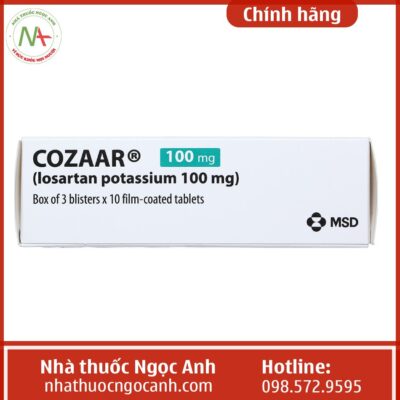 Thuốc Cozaar 100mg giá bao nhiêu?