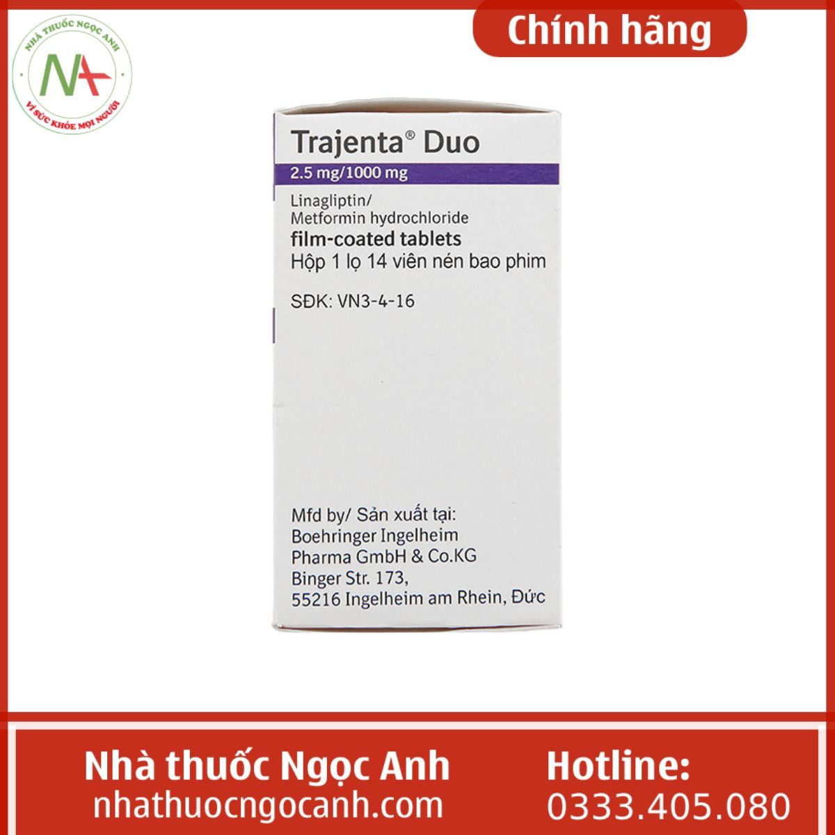 Trajenta Duo 2.5mg/1000mg