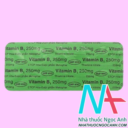 Vitamin B1 Mekophar 250mg giá bao nhiêu