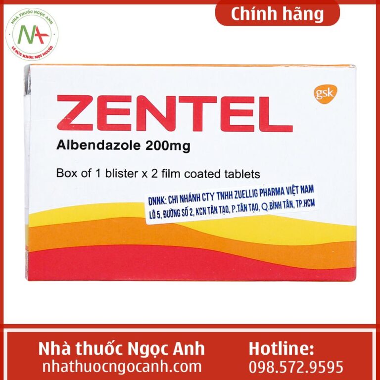 Thuốc Zentel 200mg trị giun sán