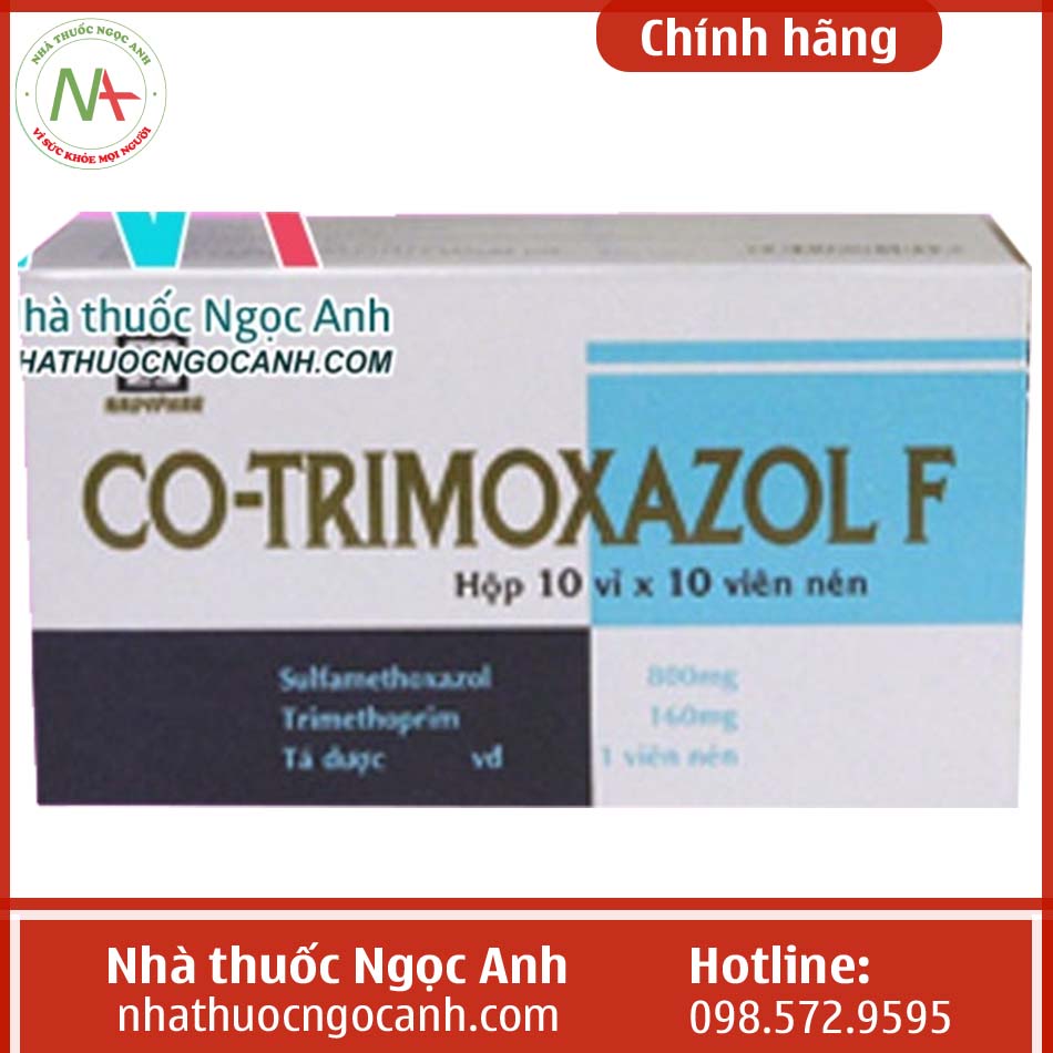 Hộp thuốc Co-Trimoxazol F Nadyphar