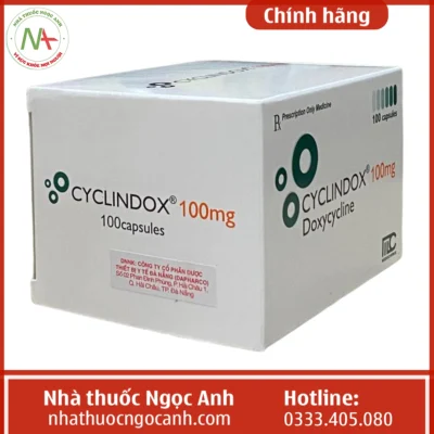 Hộp thuốc Cyclindox 100mg