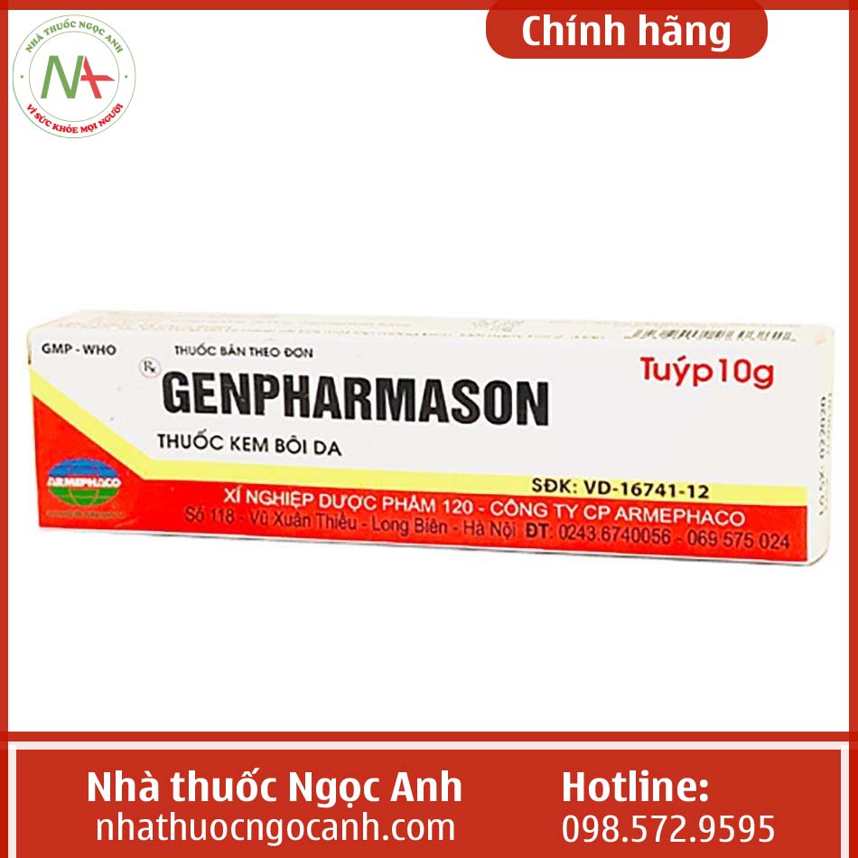 Hộp thuốc Genpharmason Cream 10g