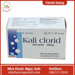 Hộp thuốc Kali Clorid 500mg Nadyphar