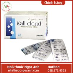 Hộp thuốc Kali Clorid 500mg Nadyphar
